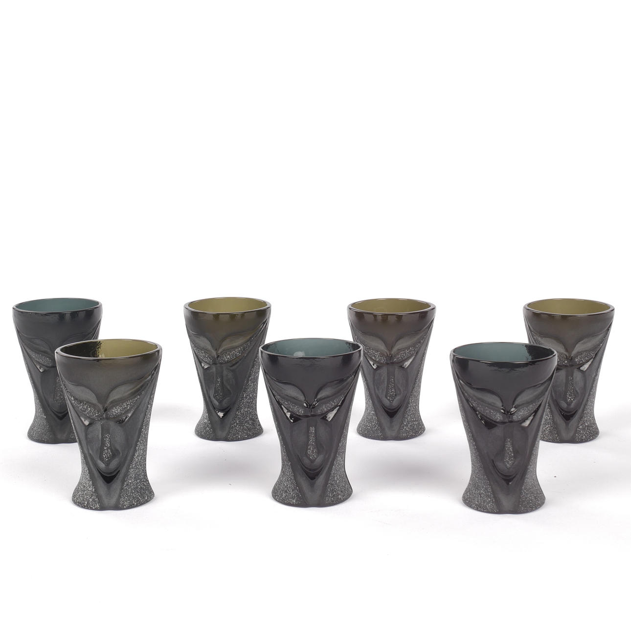 MATS JONASSON. Snap glass, 7 pcs, “Rackarn”, Measuring clasp.