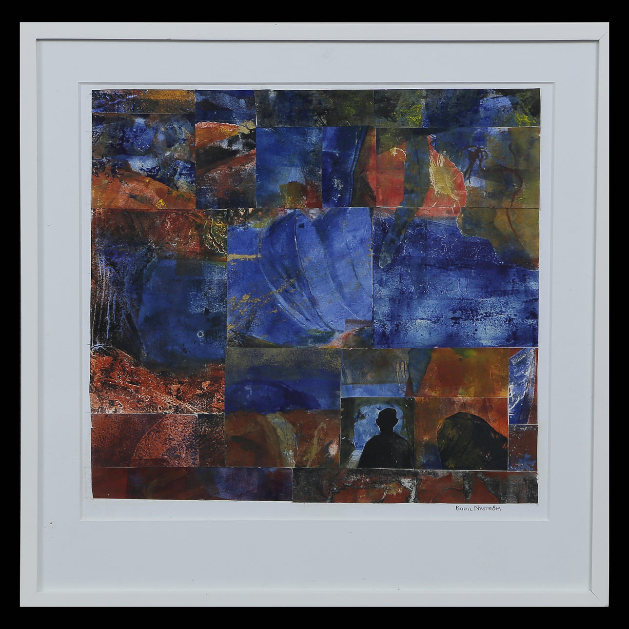 BODIL NYSTRÖM, COMPOSITION, SIGNED GLASAD.