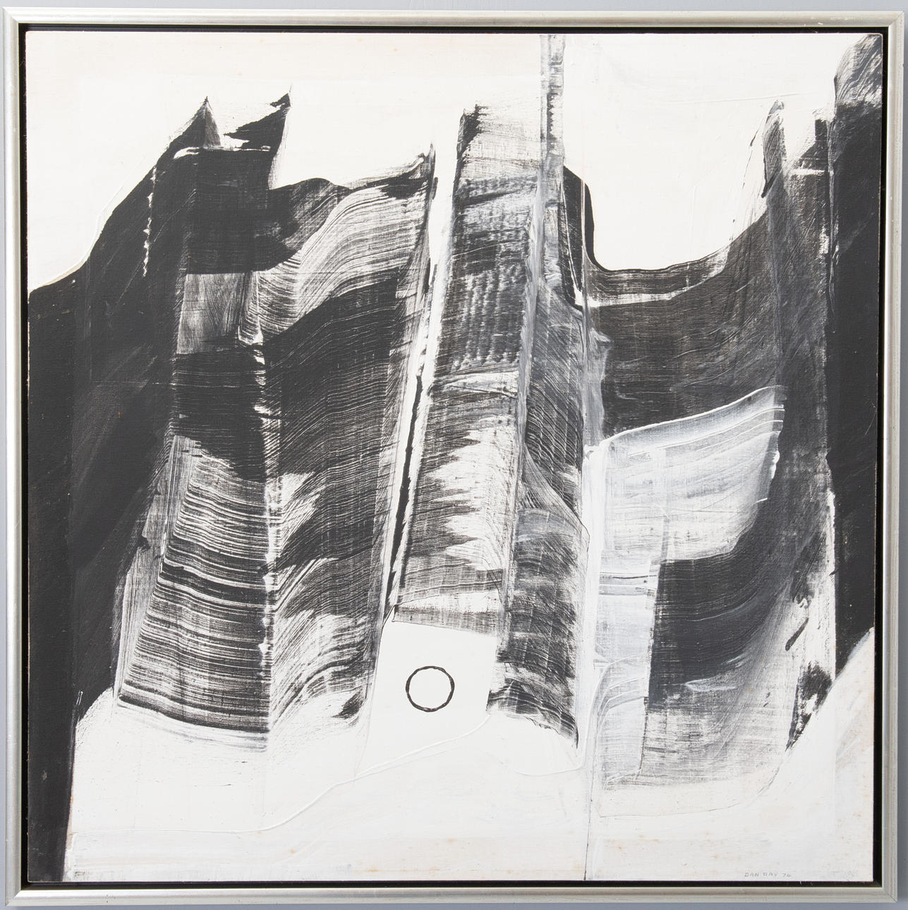 DAN RAY. OIL ON CANVAS. 1973. Signed.