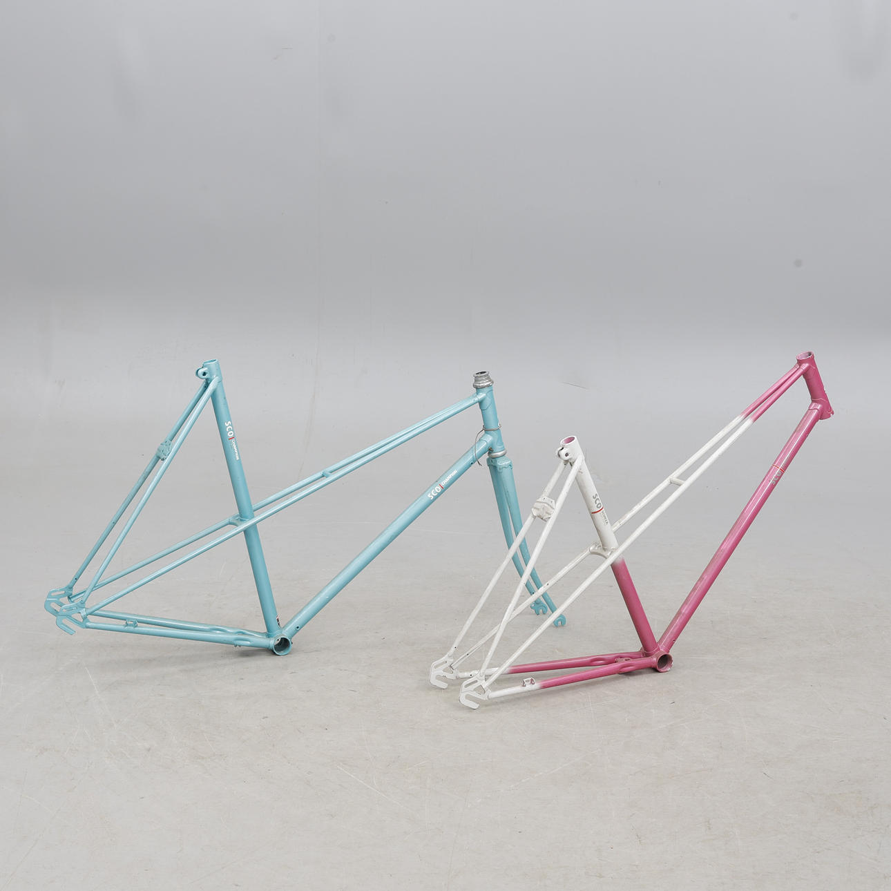 BICYCLE FRAMES, 2 pieces, women's model, SCO.