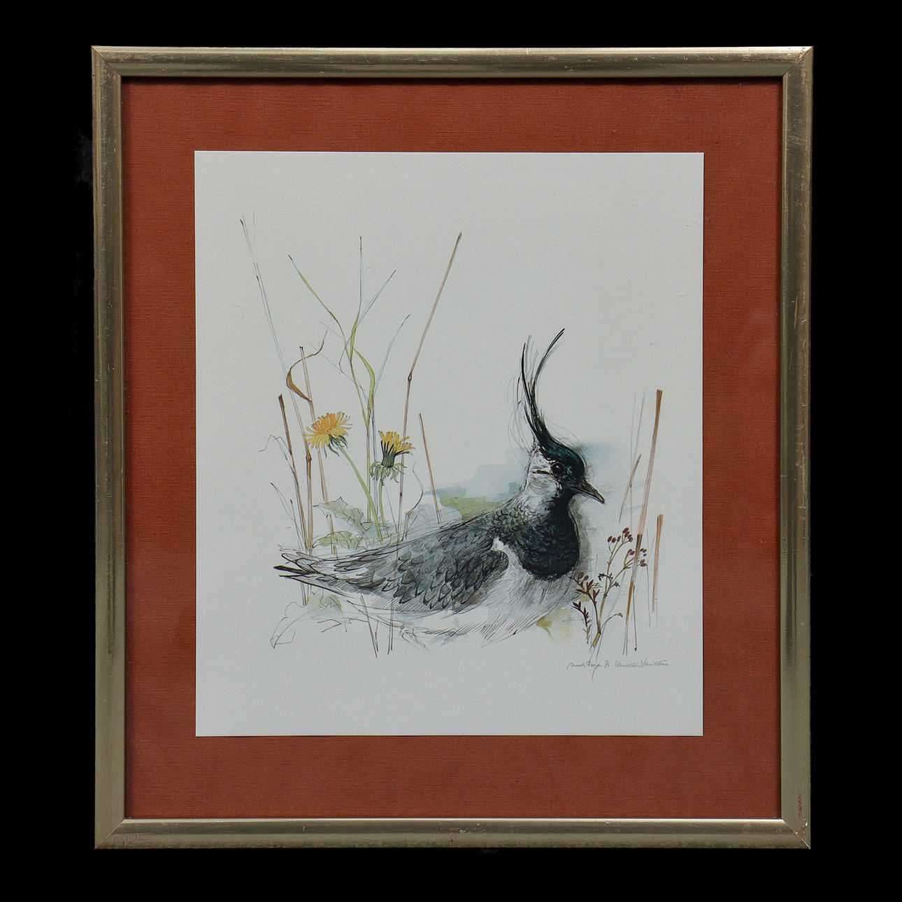 MADS STAGE (b. 1922, DENMARK) PRINT, SIGNED IN PRINT.