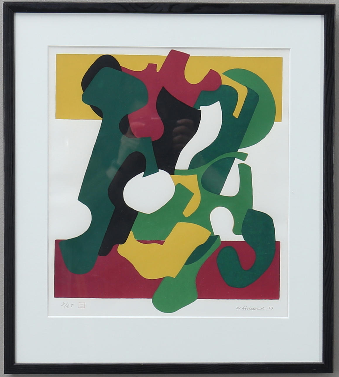 WILHELM LINDVALL. Färglitografi, signerad samt numrerad 2/25.