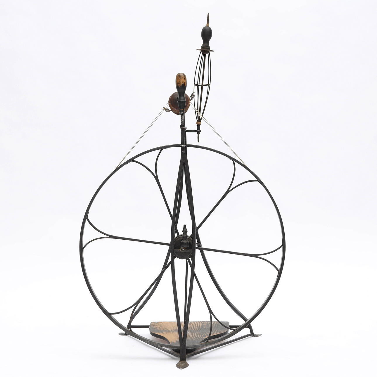 SPINNROCK, smidesjärn, 1800-tal.