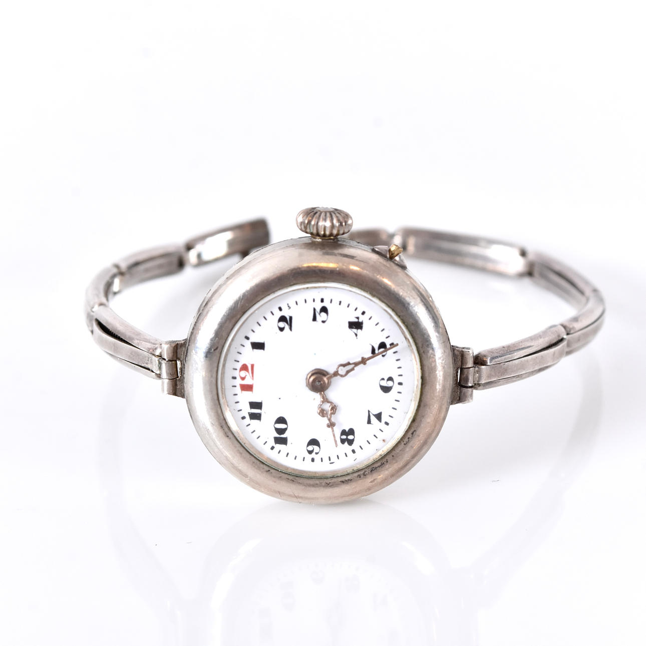 LADIES' WRISTWATCH, silver, 830.