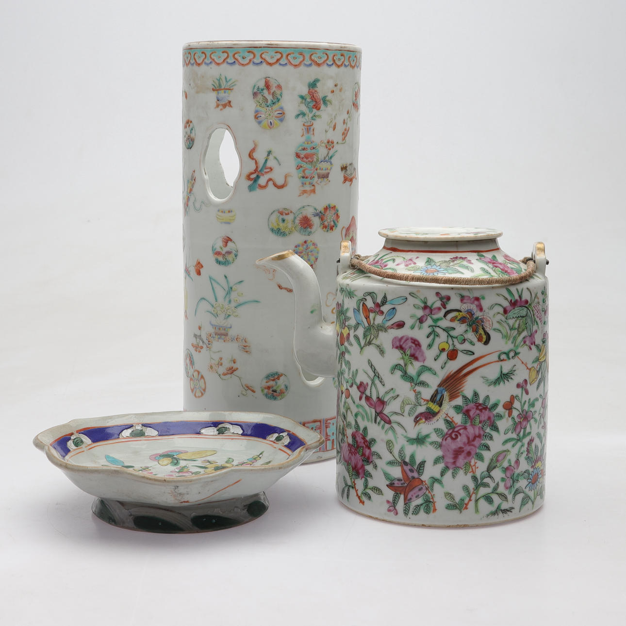 PORSLIN, 3 delar, Kina, 18-/1900-tal.