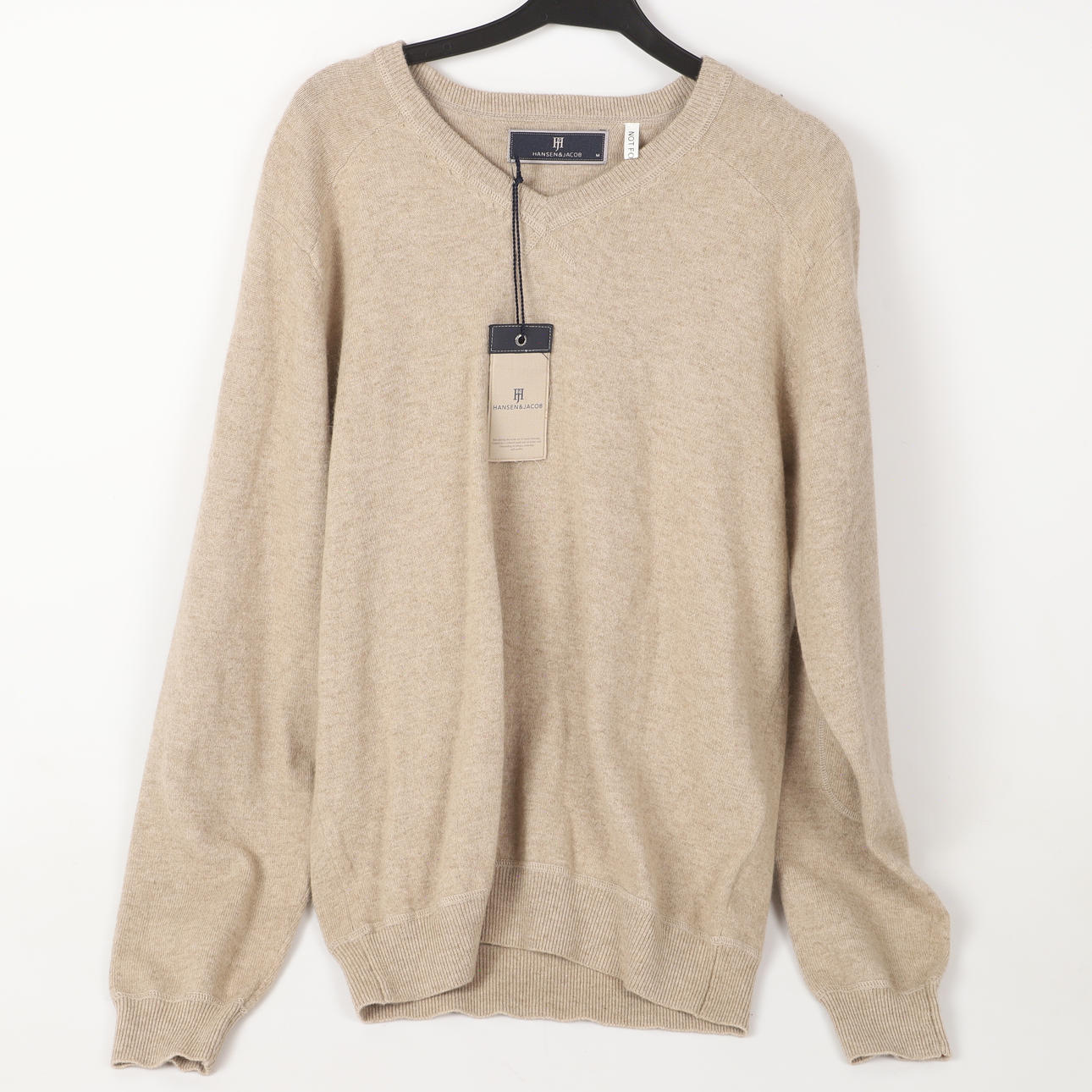 SWEATER, men's model, lambswool blend, Hansen & Jacob.