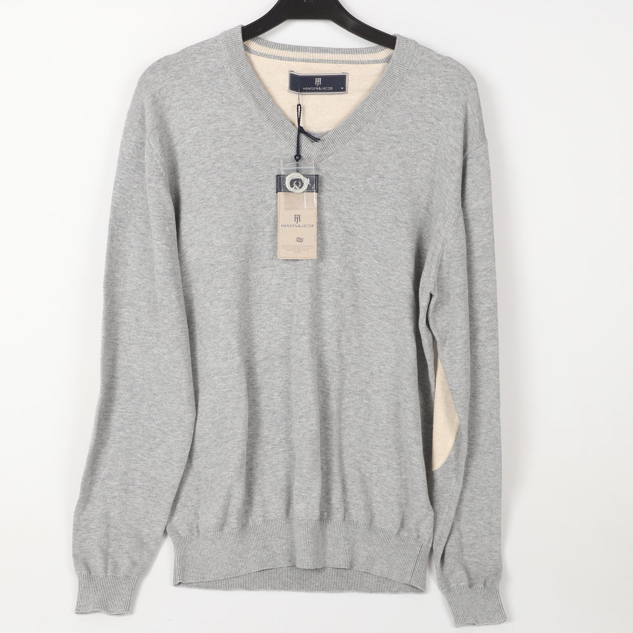 SWEATER, men's model, cotton, Hansen & Jacob.