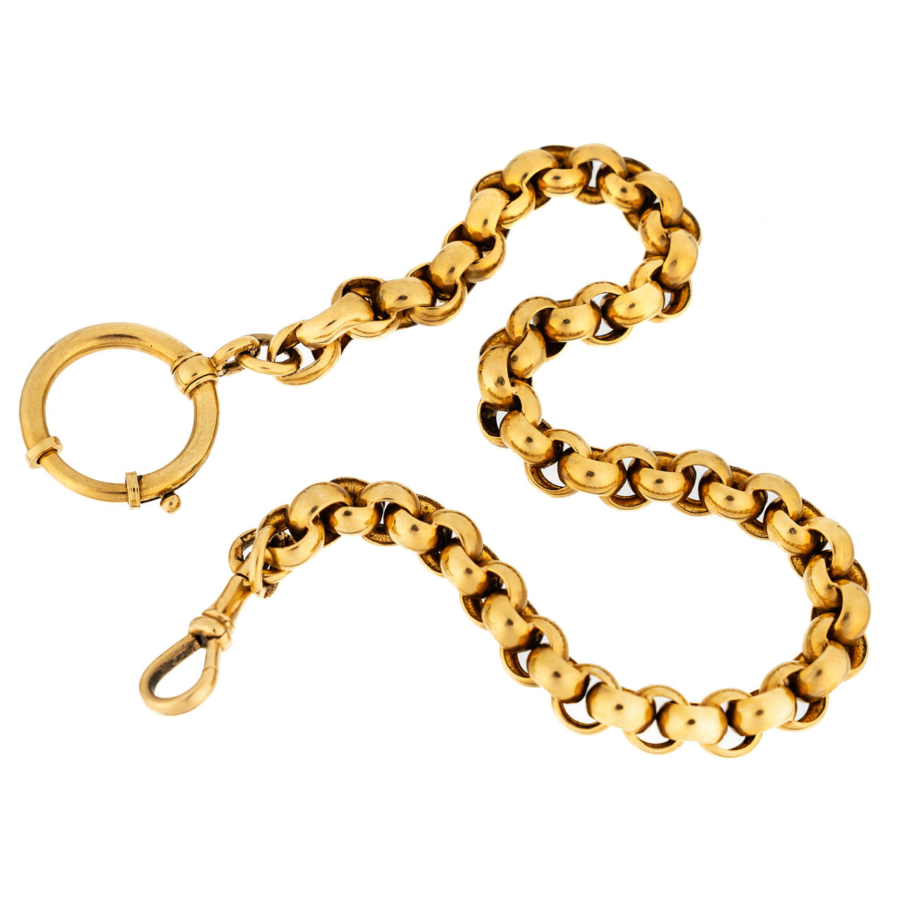 WATCH CHAIN. 18K Gold 20th Century.