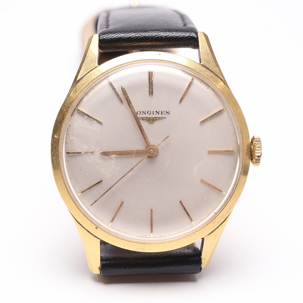 LONGINES. armbandsur, herr, 18k guld.