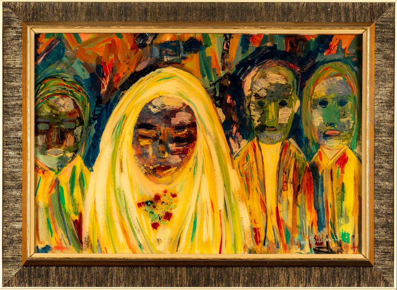 OIDENTIFIERAD KONSTNÄR. oil on panel, signed, dated 1970.