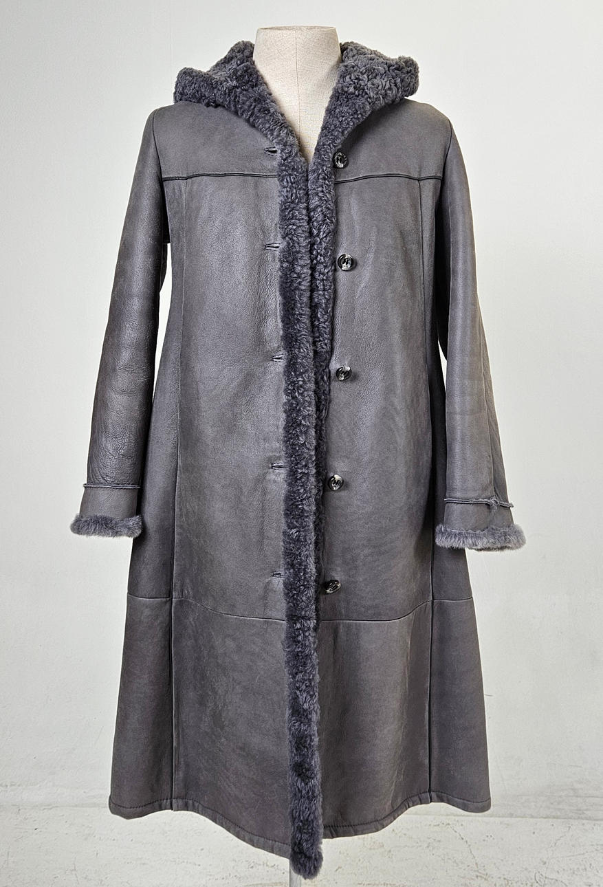 COAT WITH CAPUSCHONG, sheep, Engströms, Malung.