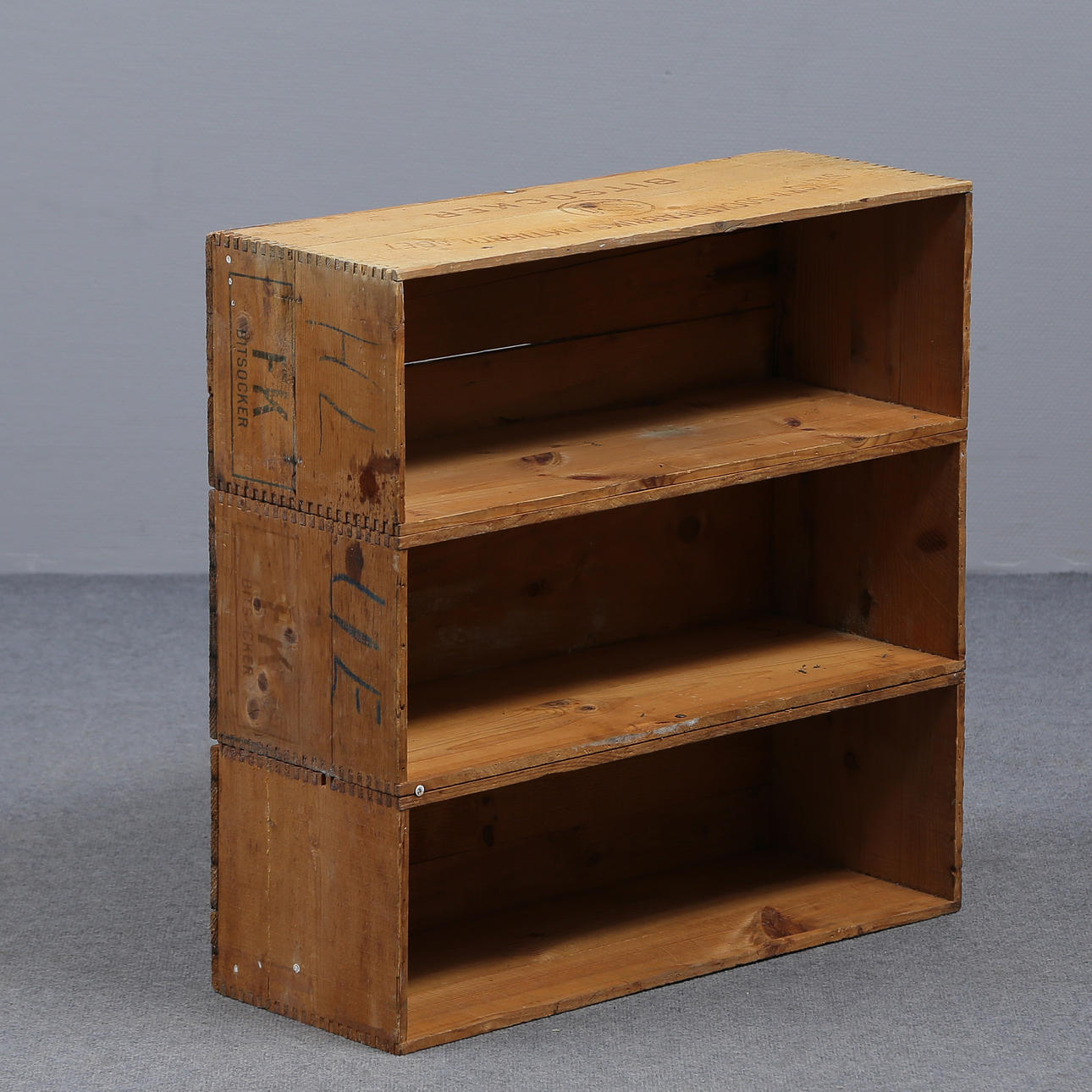 SOCKERLÅDSHYLLA (3 SOCKERLÅDOR).