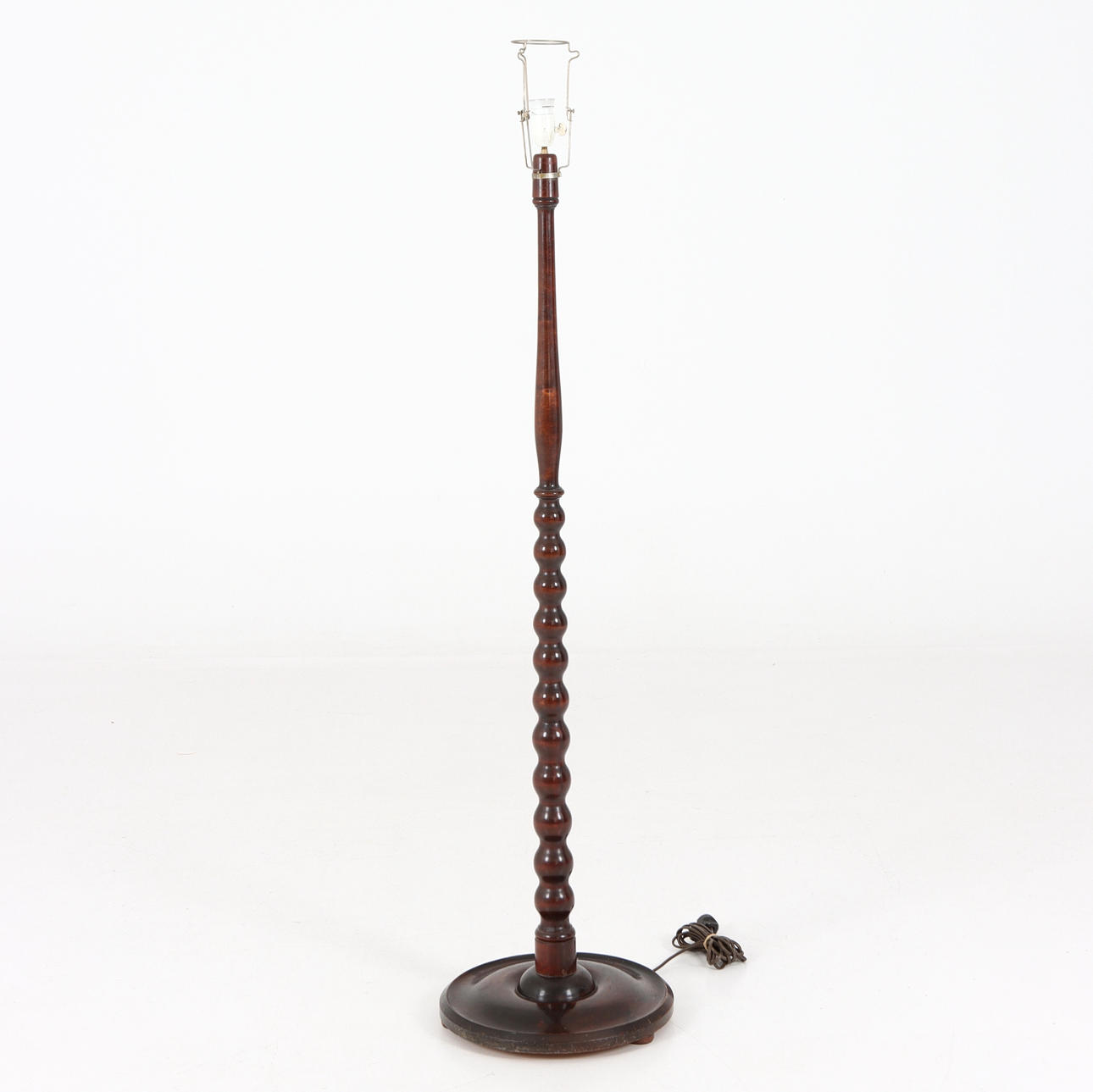 GOLVLAMPA, trästomme, 1900-tal.