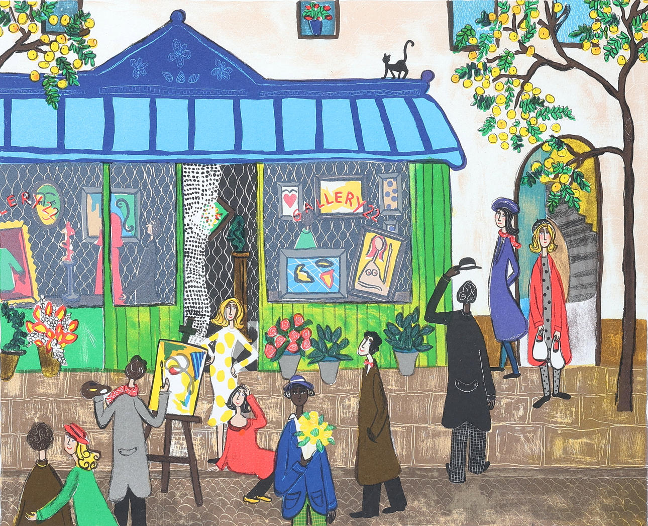 MARIKA LANG. Lithograph, signed, 232/350.