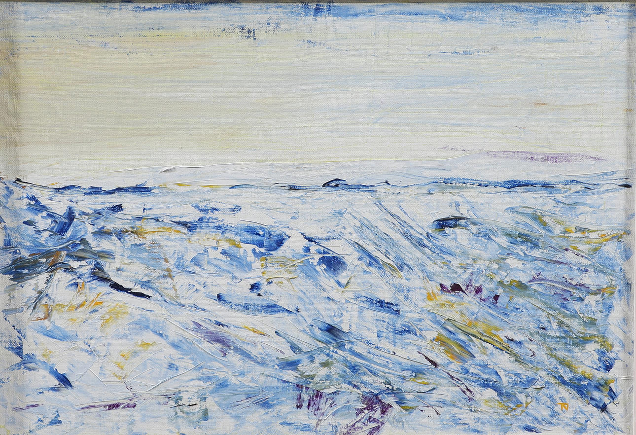 TORGNY NILSSON. “Aftermath”, oil on canvas, signed and dated verso -88.