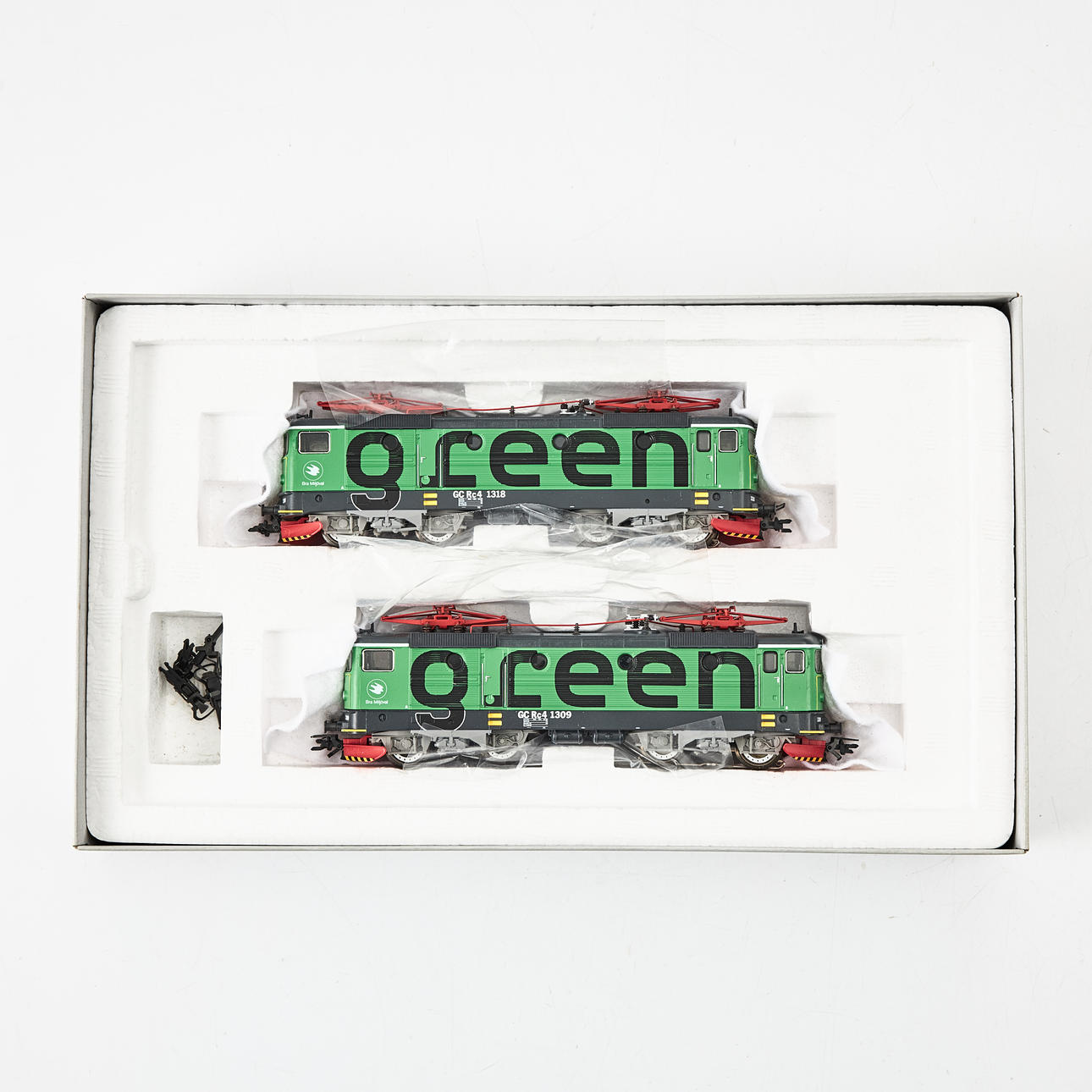 MÄRKLIN. 37415, Dubbla ellok Green Cargo, H0.