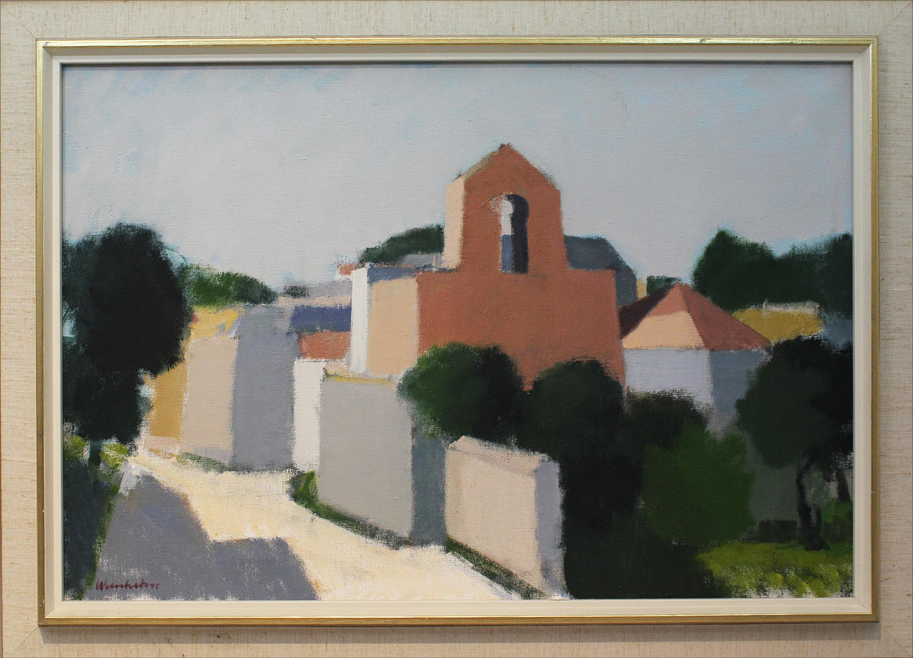 PARTI KONST (5). Diverse motiv. Oljor på duk och pannåer. Bl a Stig Wernheden, Jan Blomqvist, etc.