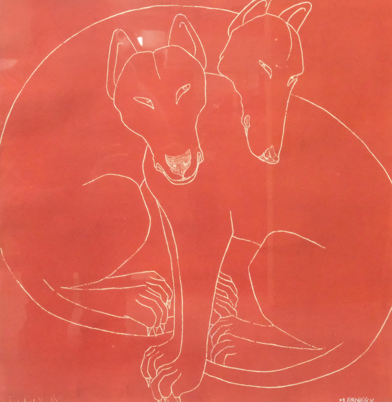 MARIANNE ARNBÄCK. COLOR LITHOGRAPHY.