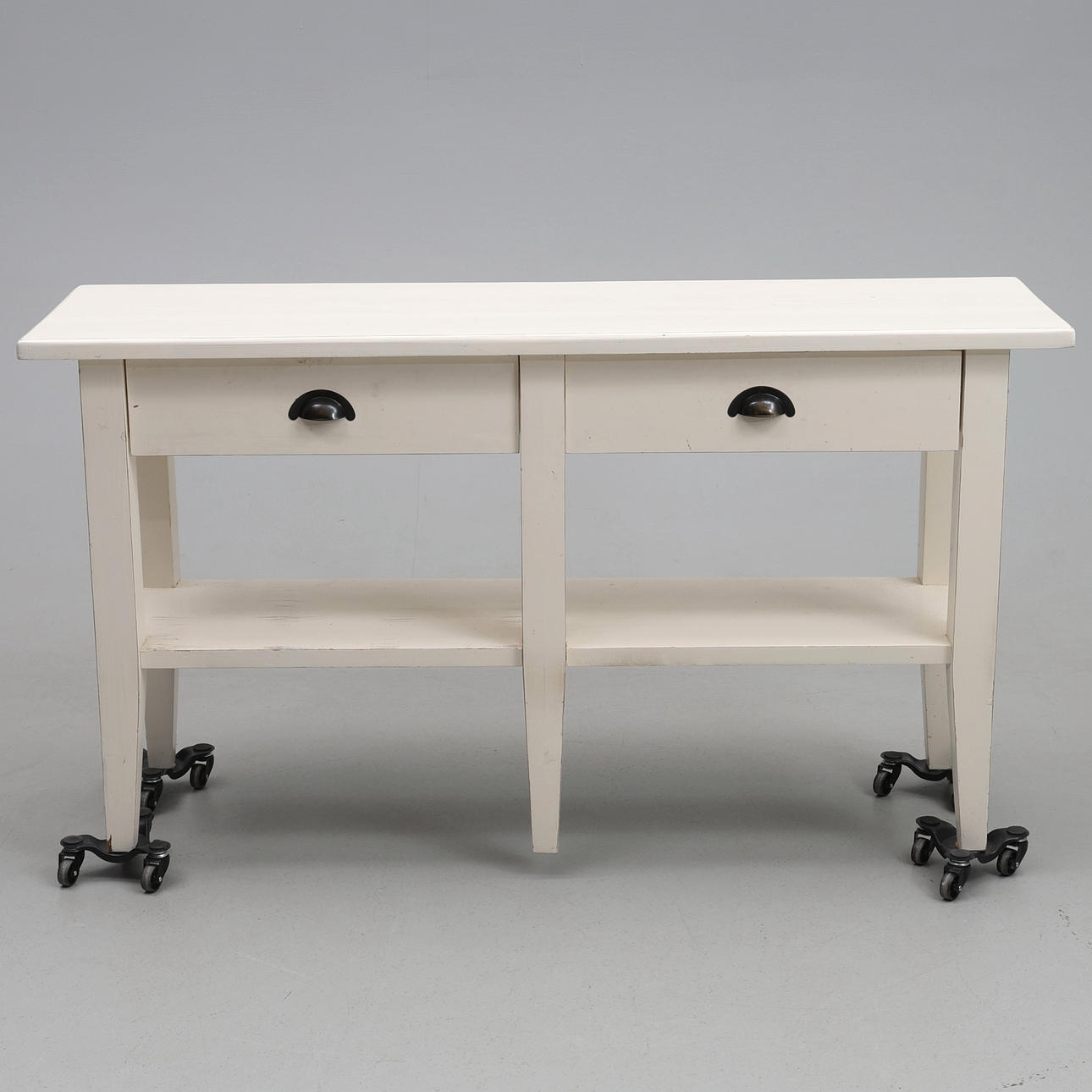 SIDE TABLE, two drawers.