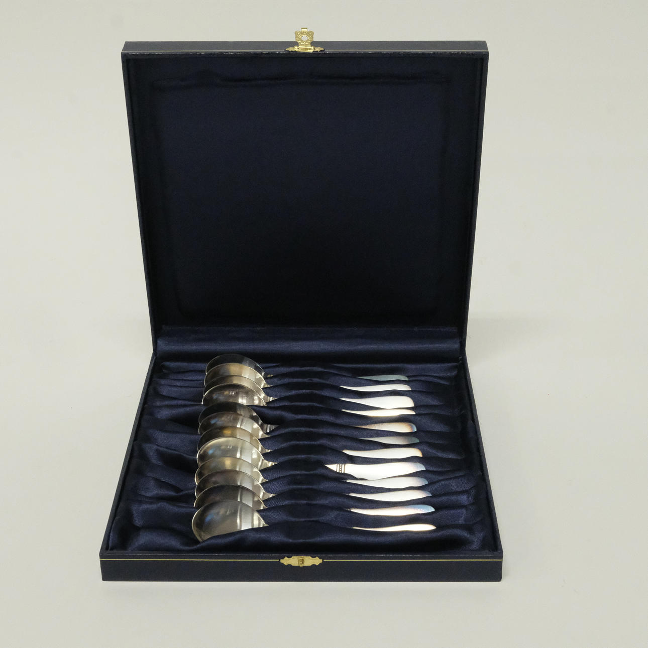 COFFEE SPOONS, “UPPSALA”, SILVER, 12 PIECES.