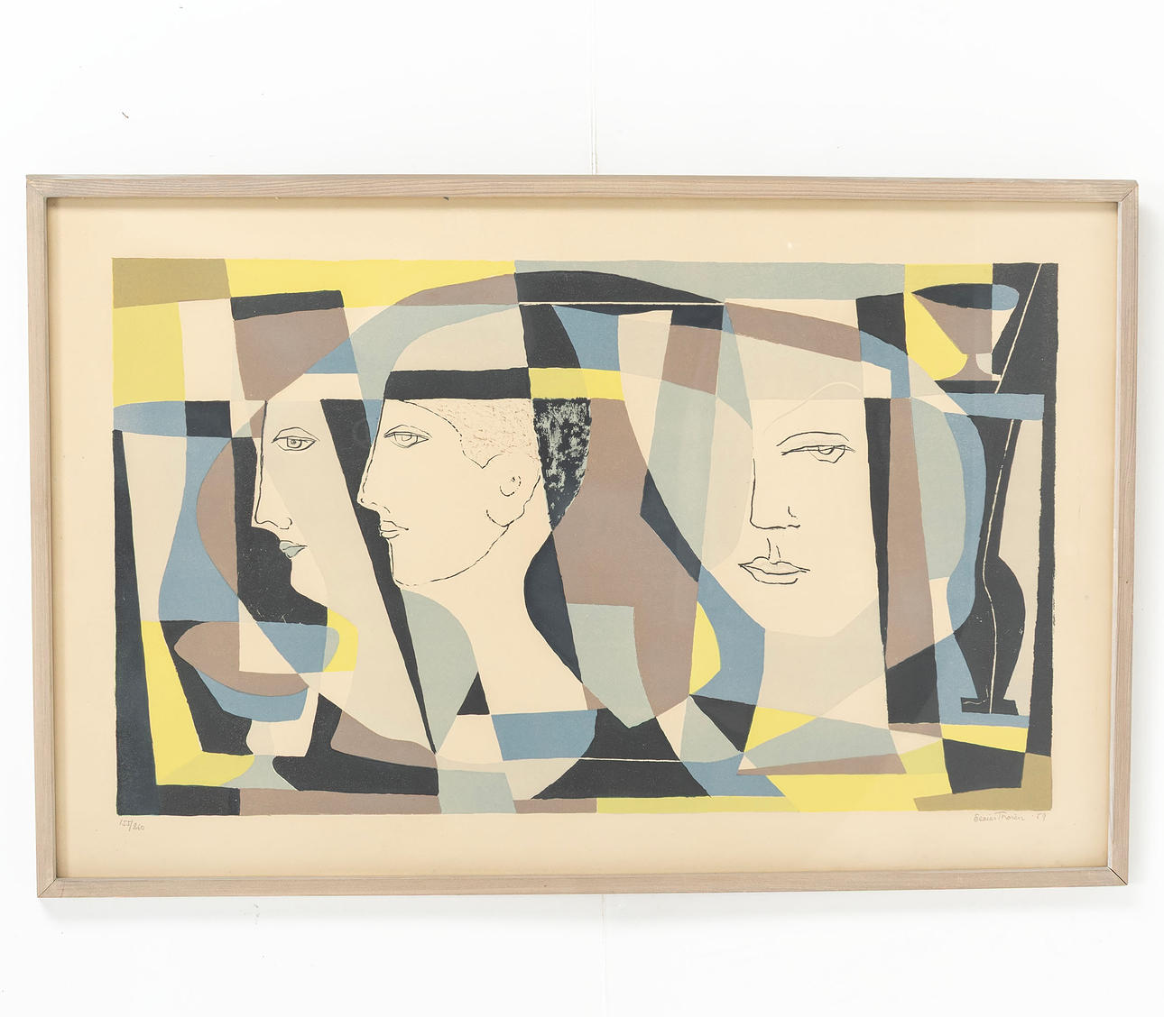 ESAIAS THORÉN. Composition, lithograph in colours, signed & dated 155/260.