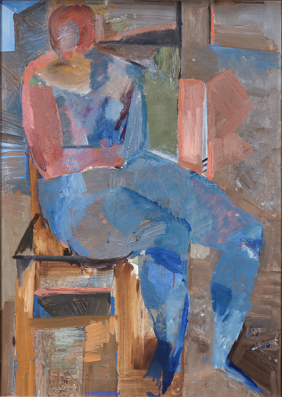 WALTER NORDGREN. Kubistisk modellstudie.