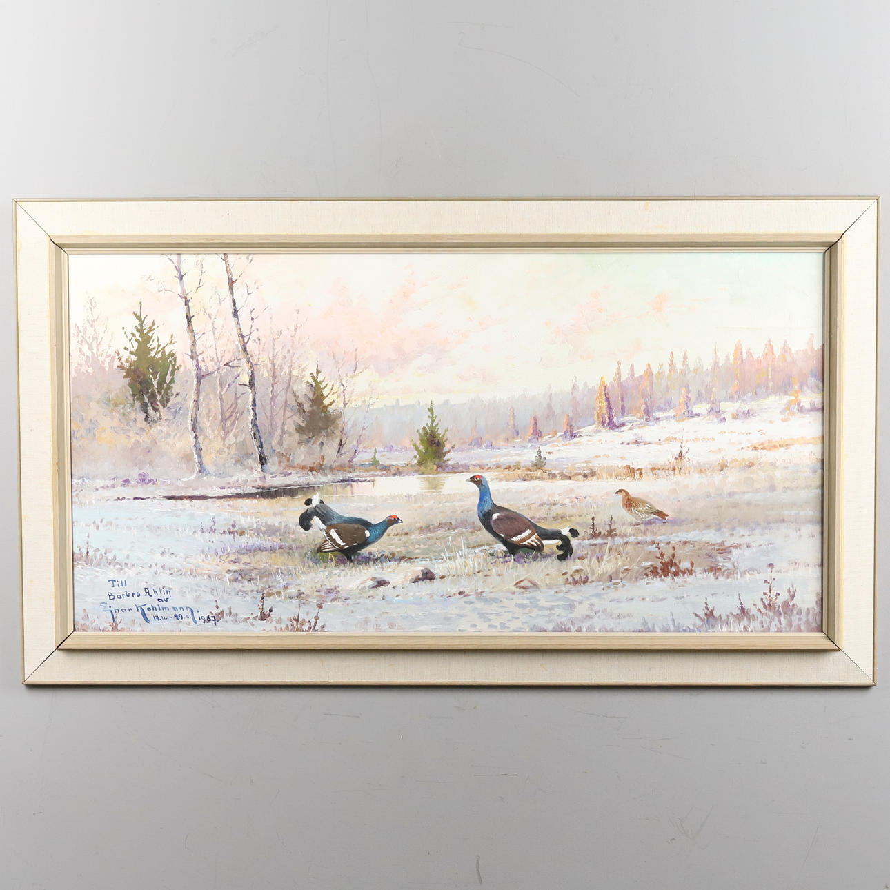 EINAR KHOLMANN. OIL ON CANVAS” Orrspel”, signed, dated 1967.