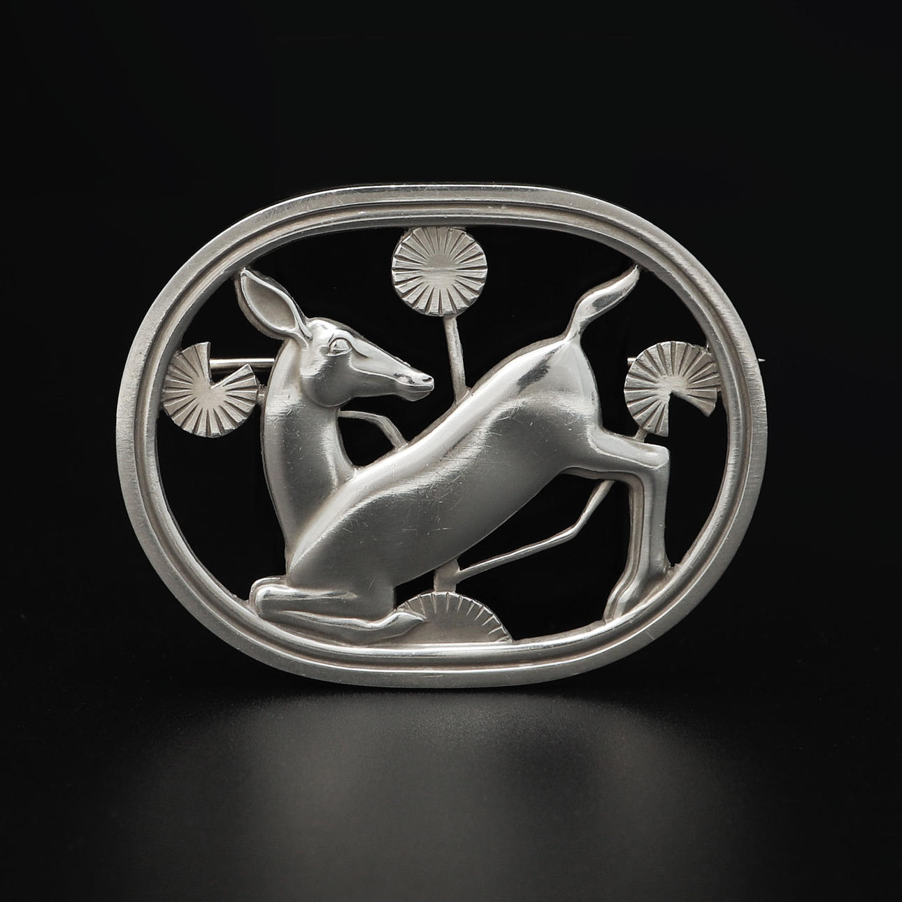 ARNO MALINOWSKI. Brosch, no 256, silver, Georg Jensen.