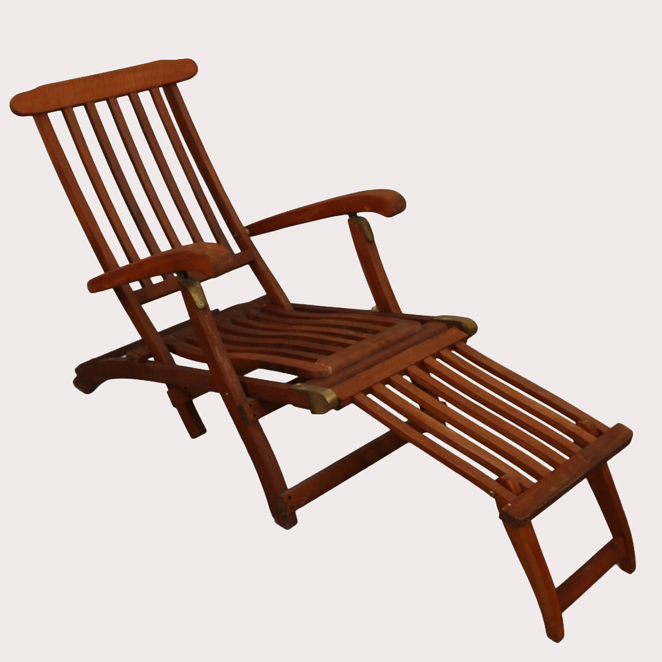 A deckchair, teak, Scan Com, Denmark, contemporary.