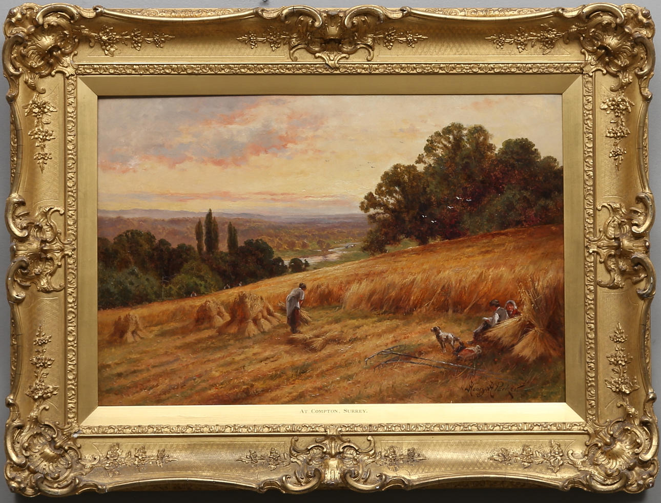 HENRY HILLIER PARKER(1858-1930). Olja på duk, signerad.