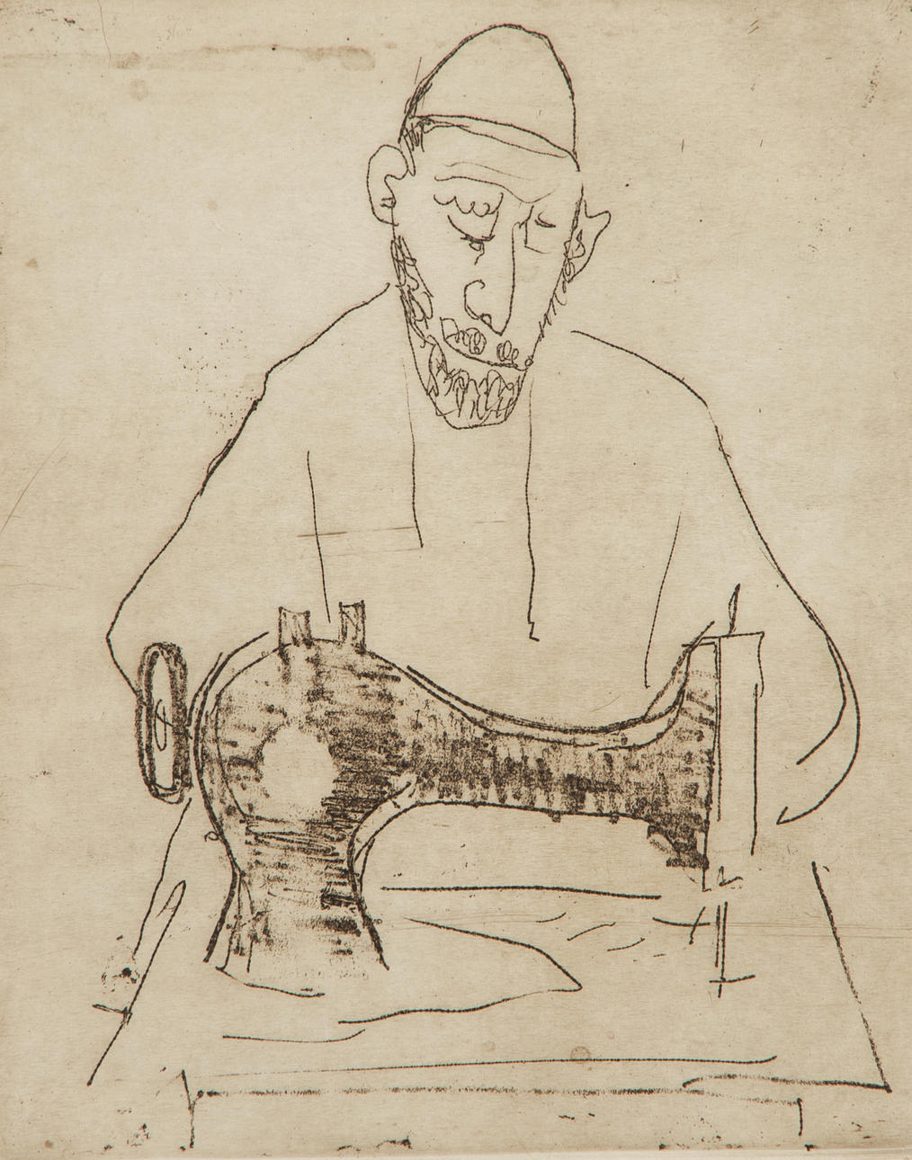 LENNART ROSENSOHN. Skräddare, etsning, signerad Rosensohn.