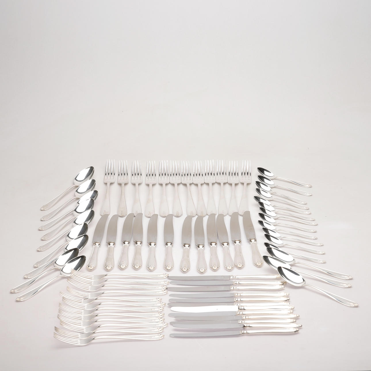 BESTICK, 72 delar, nysilver, "Vasa", 1900-tal.