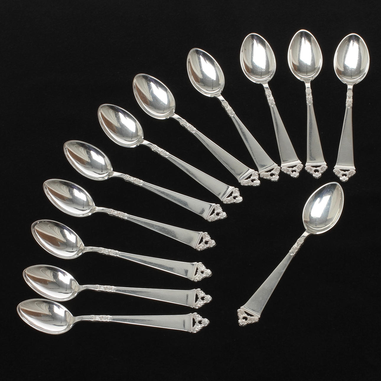 KAFFESKEDAR, 12 st, silver, Norge.