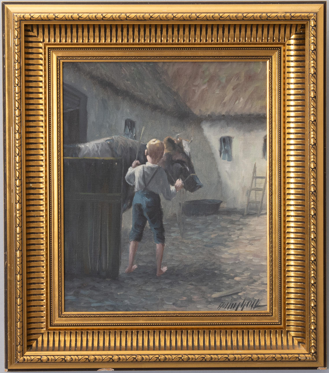 Arling Gade (b. 1919-d. 2011) .Oil on canvas. Signed. Denmark.