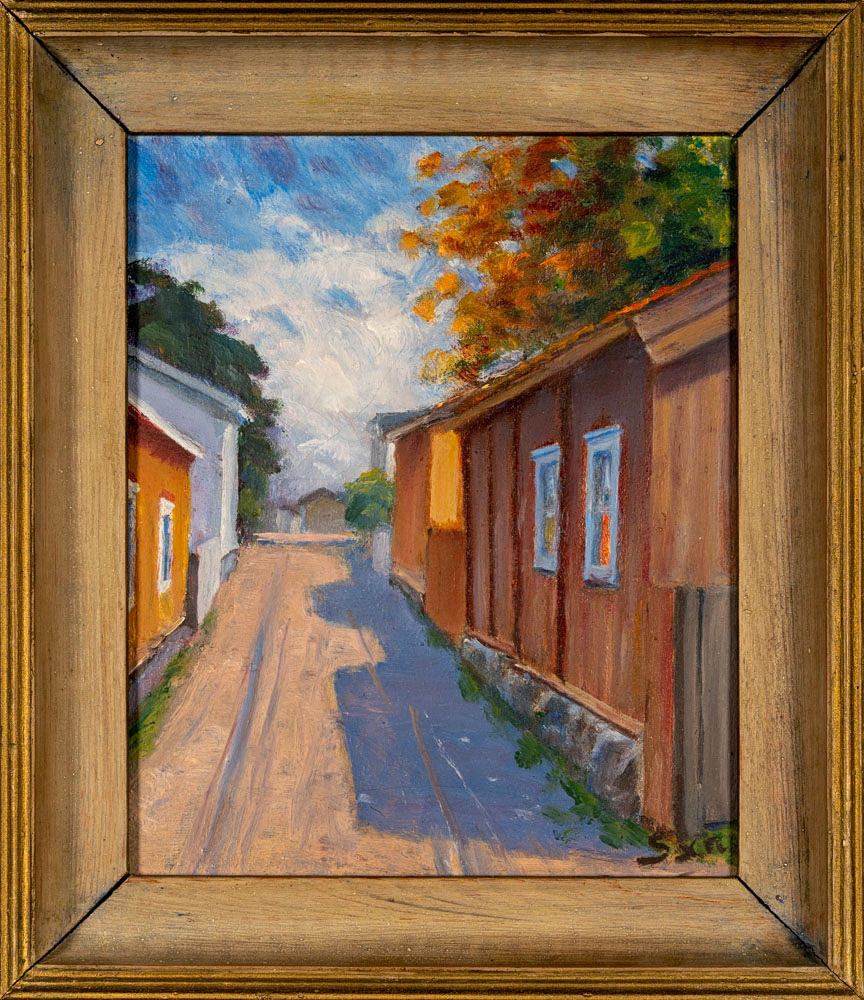OSKAR SAXELIN. Oil on canvas, signed.