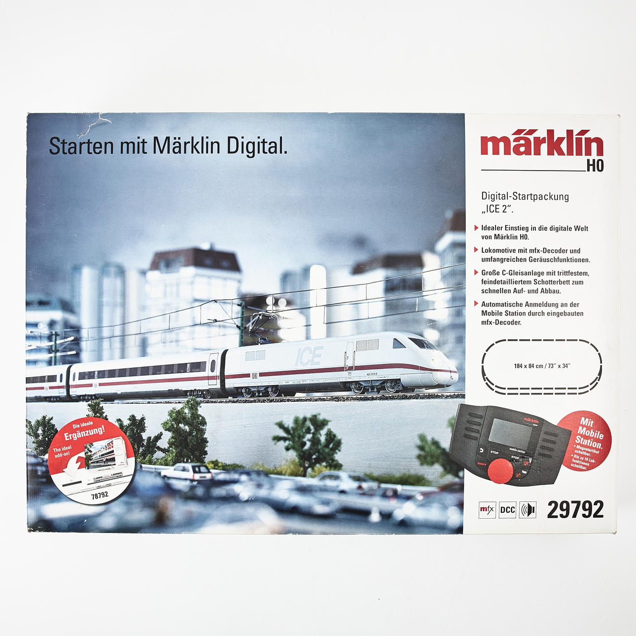 MÄRKLIN, 29792, starter set, “ICE 2", H0.
