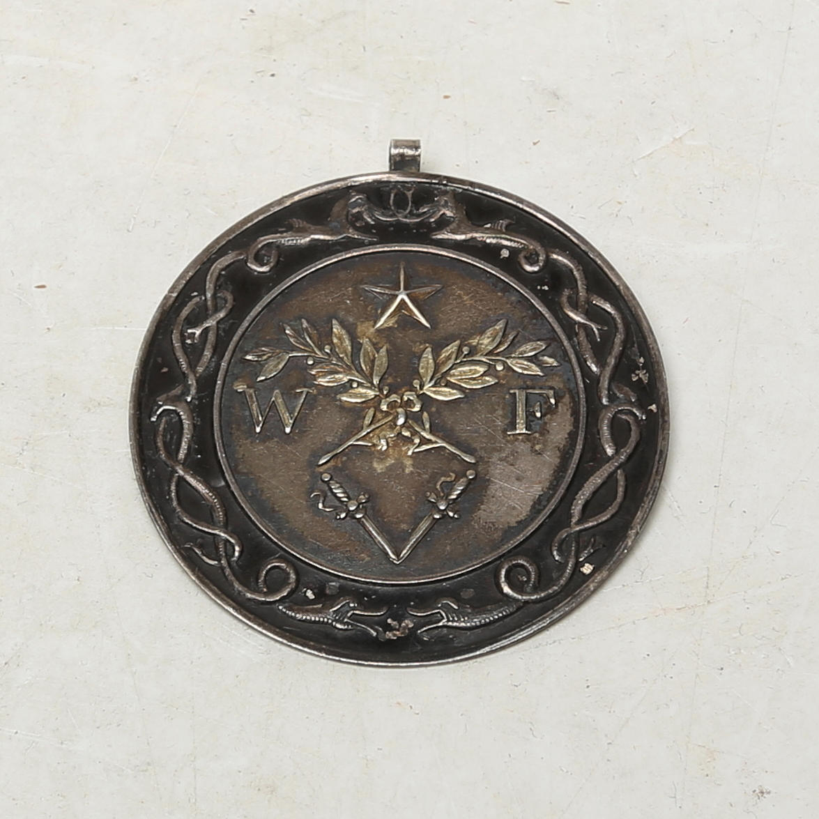 A silver order pendant, probably 19th century.