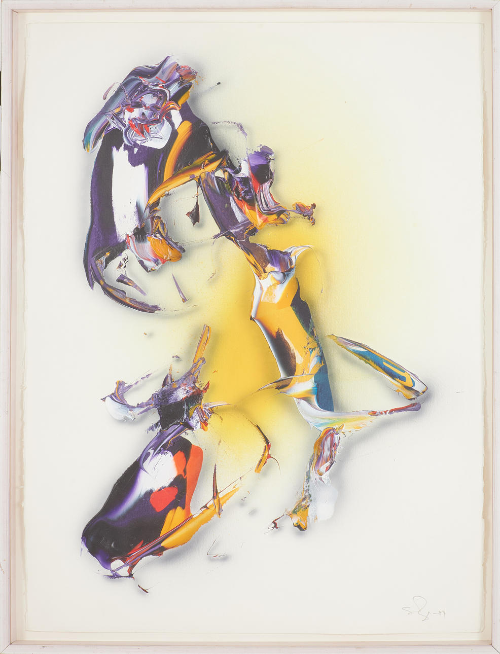 SVEN INGE HÖGLUND. Composition, acrylic on paper, signed and dated -89.