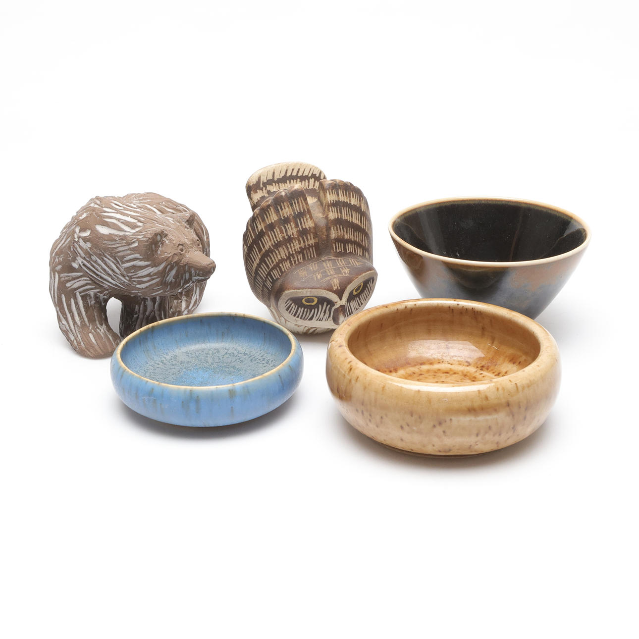 CERAMIC, 5 pieces, b.la. Gustavsberg.