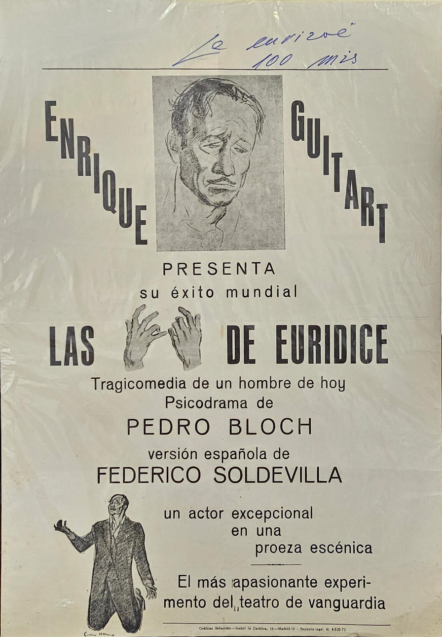 “The Hands of Eurydice”. Presentation poster.