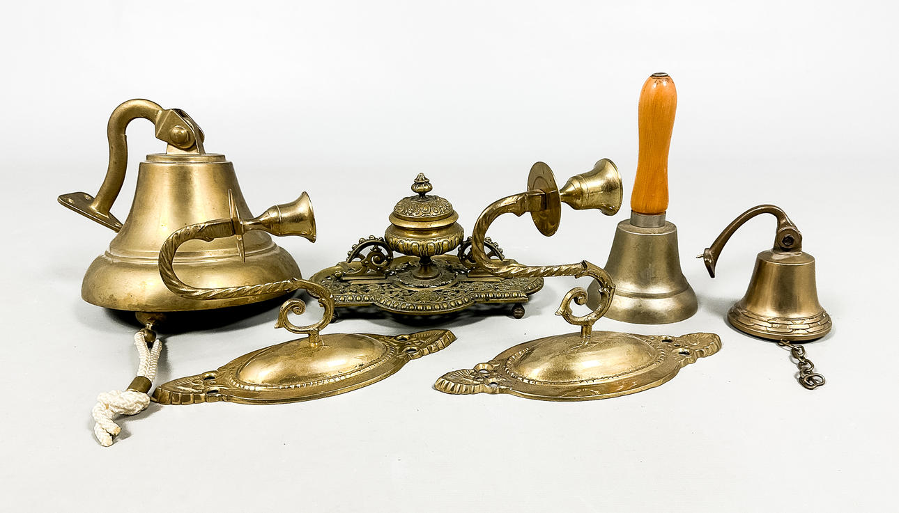 A Collection Curiosities Yellow metal.