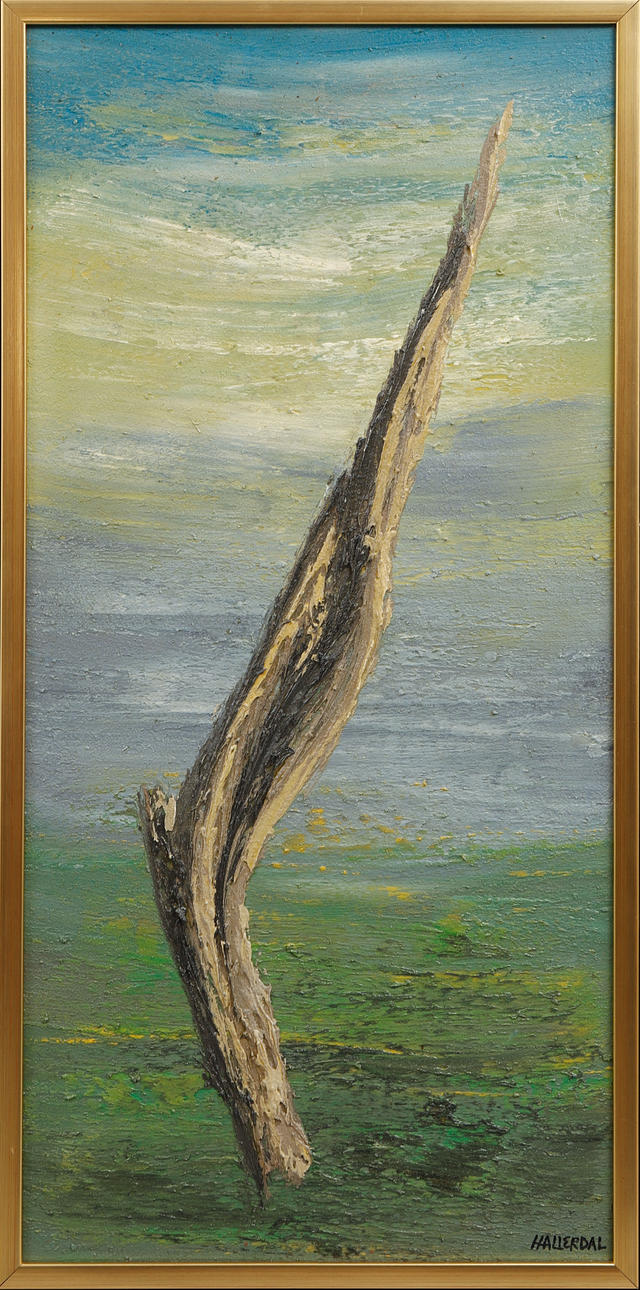 GUNNAR HALLERDAL. Oil on panel, signed.