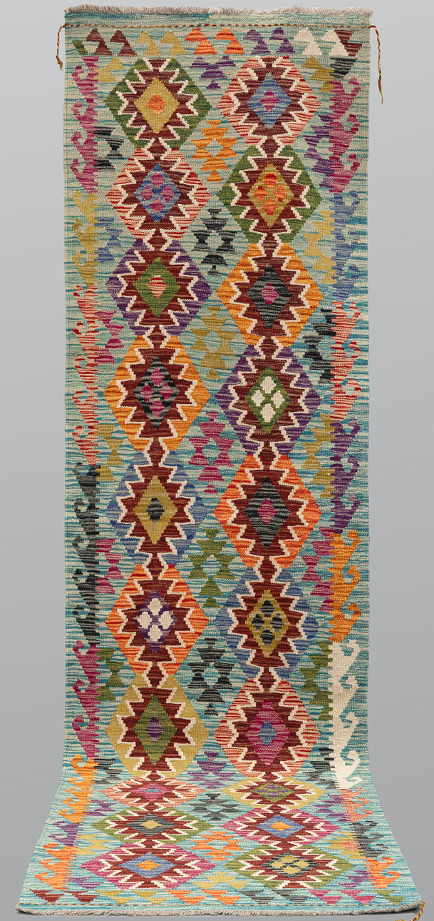 A CARPET, Kelim, gallery model, approx. 308 x 79 cm.