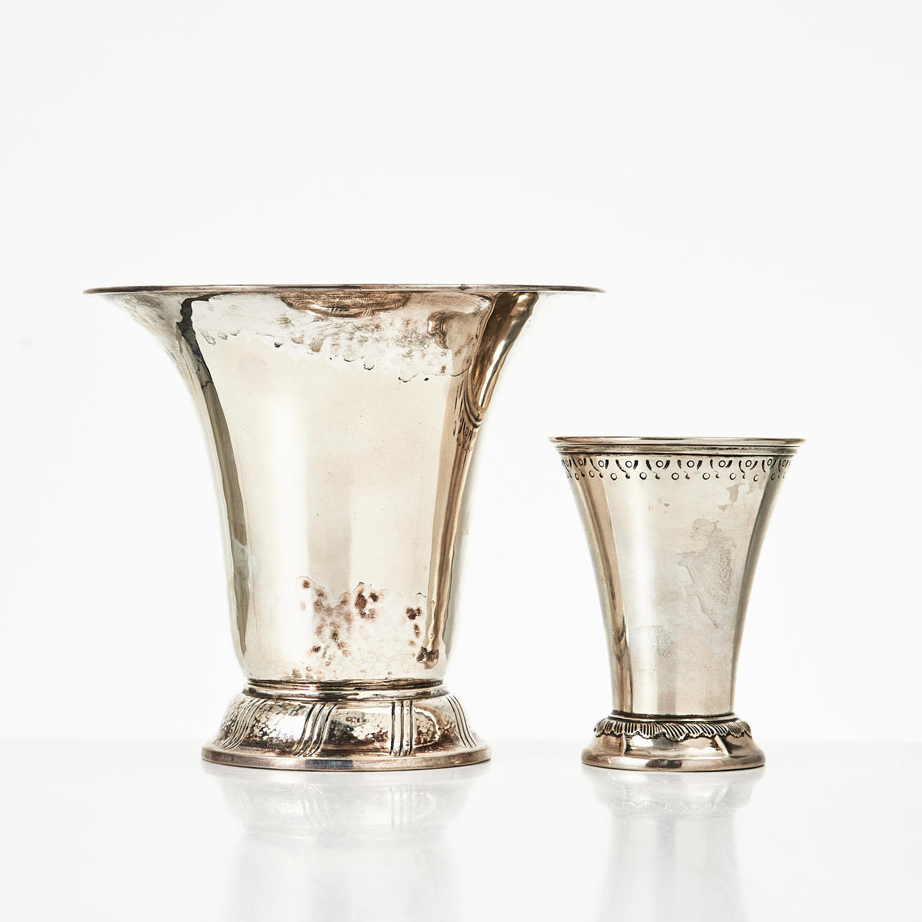 BÄGARE, 2 st., silver, Stockholm.