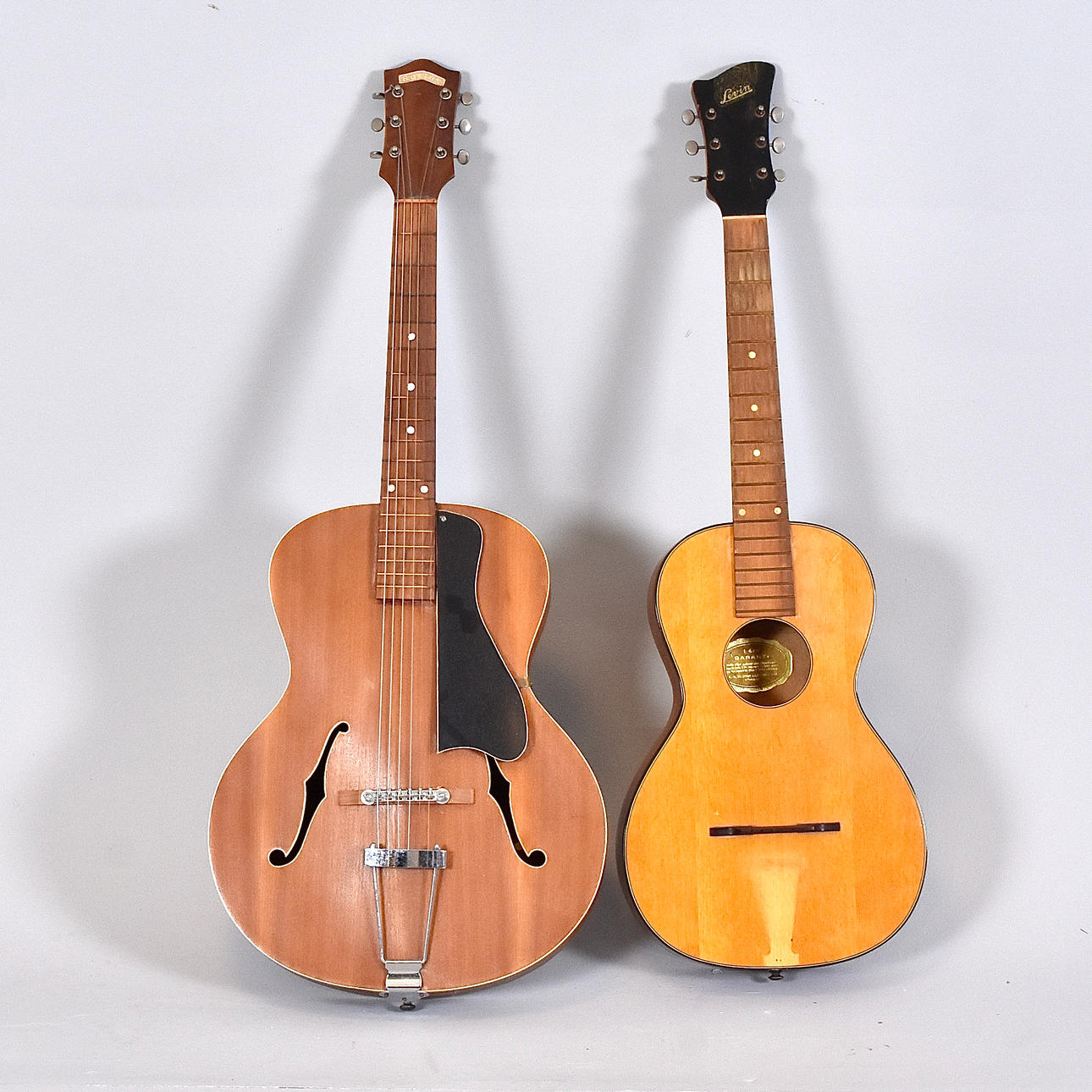 TWO ACOUSTIC GUITARS, Levin, Boston.