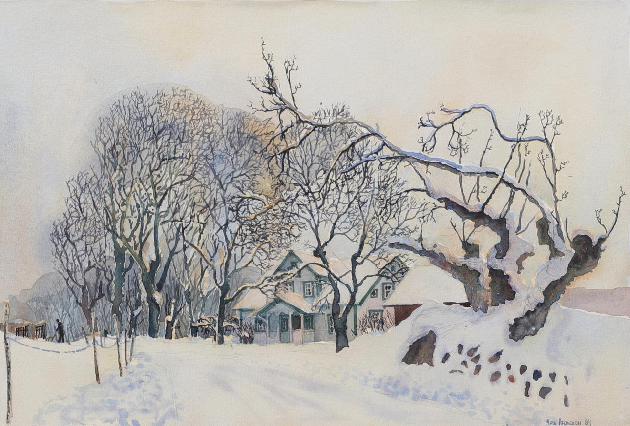 MATS ARONSSON. “Yxnanäs”, watercolour, signed and dated 84.