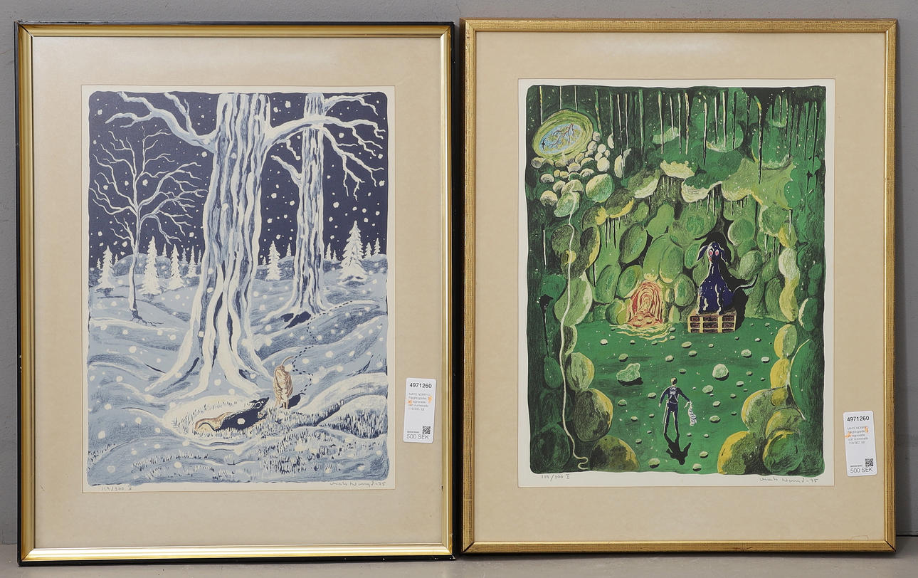 MATS NORRYD. Colour lithographs, 2, signed and numbered 119/300.