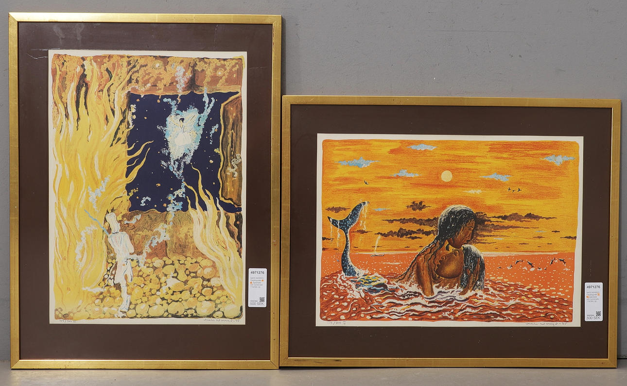 MATS NORRYD. Colour lithographs, 2, signed and numbered 119/300.