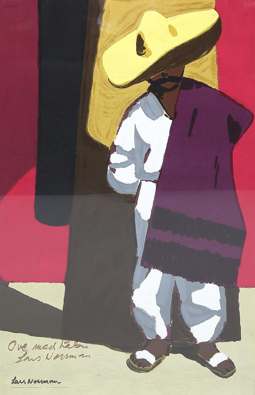 LARS NORRMAN. “Mexican siesta”, multiprint for IKEA, 1972.