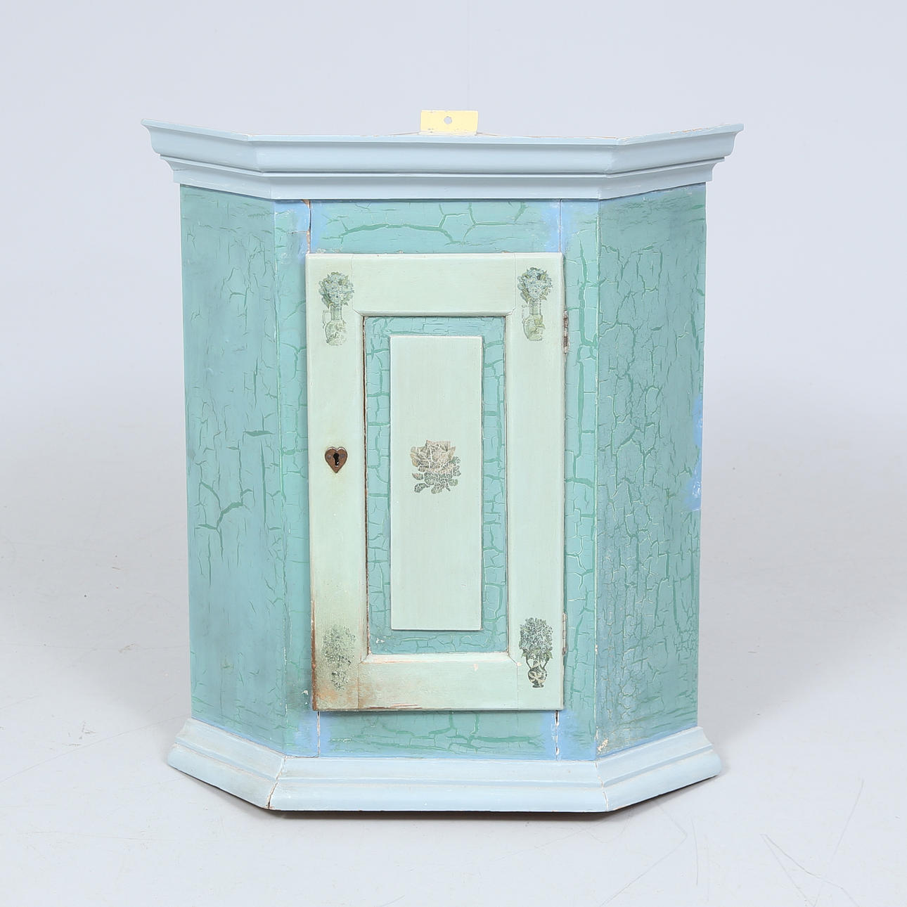 CORNER CABINET, painted.